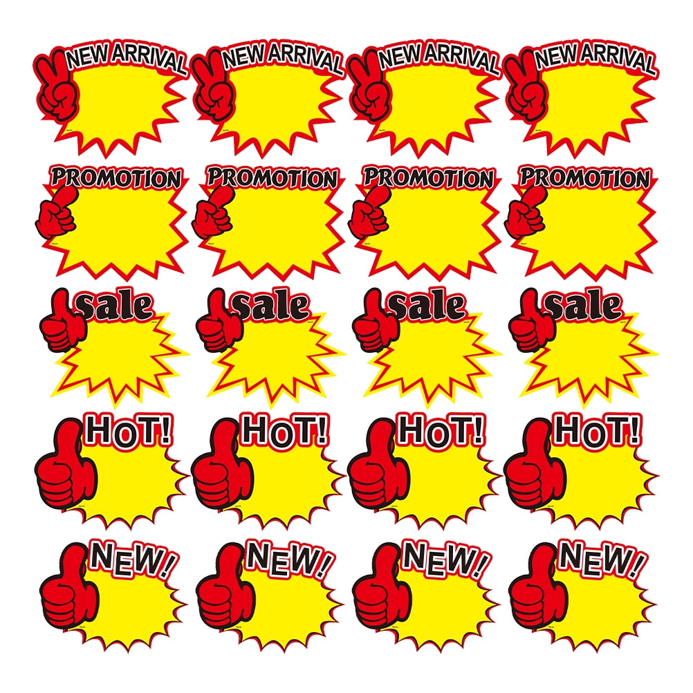 Hemoton Sale Tags Retail Signs Price Yard Labels Store Sign Garage
