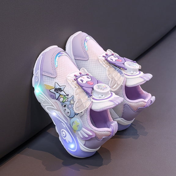 Kids LED Light Up Sneakers Girls Running Shoes Lightweight Sport Outdoor Walking Shoes for Girls Christmas Birthday Children Show Gift (Toddler/Little Kid/Big Kid) 