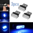 thumbnail image 1 of ER 3x Lámpara interior para automóvil Mini USB LED Luz ambiental de ambiente de neón brillar Electrónica, 1 of 5