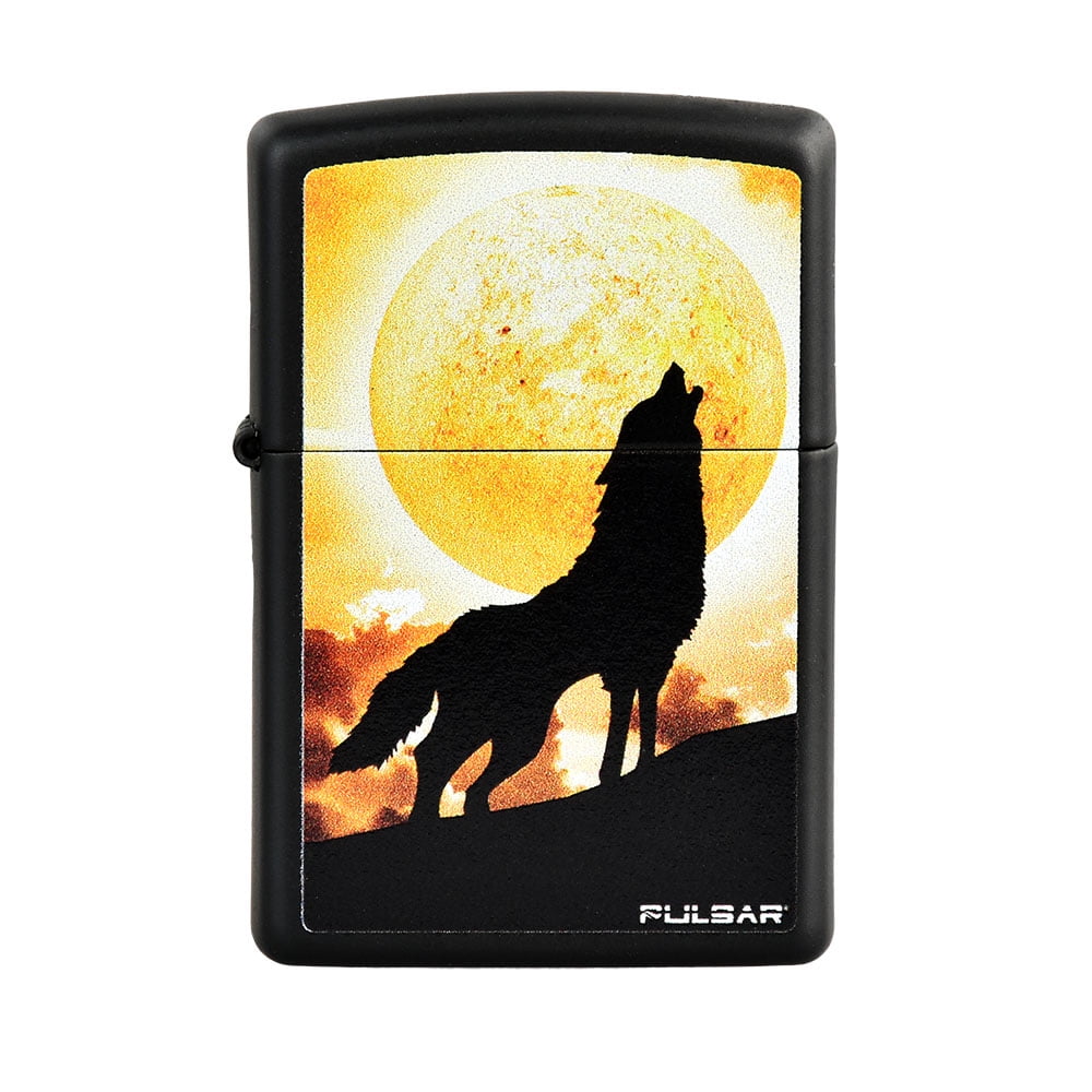 Zippo Lighter Pulsar Howl at the Clouds Black Matte