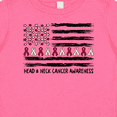 thumbnail image 4 of Inktastic Head and Neck Cancer Awareness- Flag and Ribbon Boys or Girls Baby T-Shirt, 4 of 5