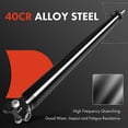 thumbnail image 2 of A-Premium Rear Drive Shaft Prop Shaft Driveshaft Assembly Compatible with Chevrolet Silverado 1500 & GMC Sierra 1500 2014-2018 5.3L, Standard Cab Pickup, 4WD, 97.8 Inch BedLength, 133.0 Inch Wheelbase, 2 of 8