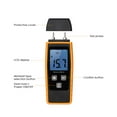 thumbnail image 4 of Handheld Mini Moisture Meter Digital LCD Lumber Damp Meter Wood Moisture Detector Humidity Tester for Timber Wood Drywall Plants Sheetrock Brick Mortar Concrete with 2 Pin Probe 0%～80%, 4 of 7