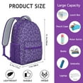 thumbnail image 6 of Leopard Print Backpack for School,Cute School Bag,Schoolbag with Adjustable Shoulder Straps & Padded Back,15.3"x11"x6.7", 6 of 6