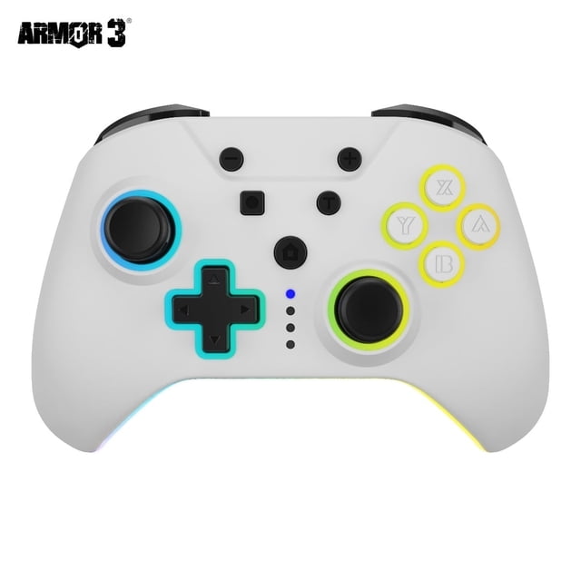 Mando Inalámbrico de Efecto Hall NuRival para Nintendo Switch® Modelo OLED (Blanco) - Armor3
