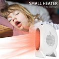 thumbnail image 3 of Space Heater Portable Heater, Mini Desk Fan Heater Personal Small Electric Heater for Bedroom Office, 3 of 4