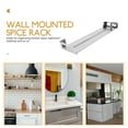 thumbnail image 5 of Spices Organizer Pantry Shelves Wall Mounted Stainless Shelf Rack Syrup Kitchen Silver, 5 of 8