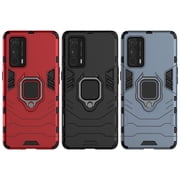 For OPPO Realme X7 Pro UltraShockproof PC + TPU Protective Case with Magnetic Ring Holder(Black)