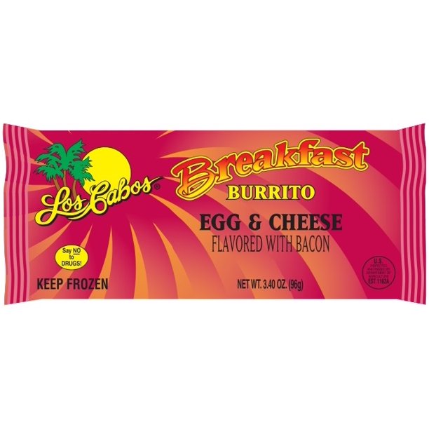 Los Cabos Cheese and Egg Breakfast Burrito, 3.4 Ounce 24 per case