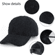 thumbnail image 3 of Gorra de béisbol de lana de cordero artificial Gorra de hip hop cálida de invierno con forro polar resistente a los arañazos, 3 of 5