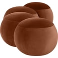 thumbnail image 5 of Meridian Furniture Apollo Cognac Velvet Bench, 5 of 11