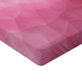 thumbnail image 2 of Ambesonne Pink Fitted Sheet, Shades Fragments Gradient, Queen Size, Magenta Fuchsia, 2 of 3