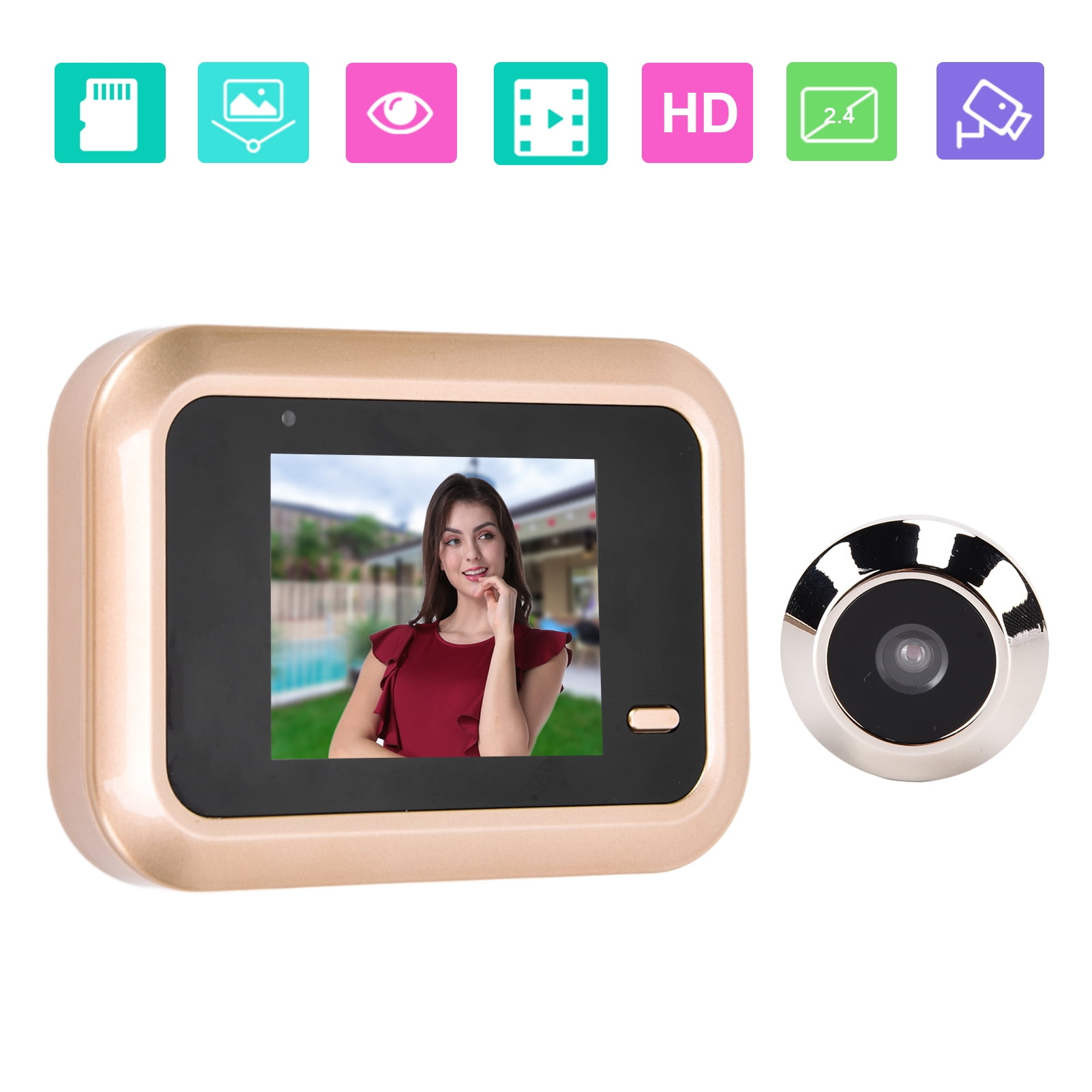 peephole video camera recorder