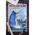 thumbnail image 3 of Hutchinson Island, Florida, Sailfish Fishing Scene (12x18 Wall Art Poster, Room Decor), 3 of 3