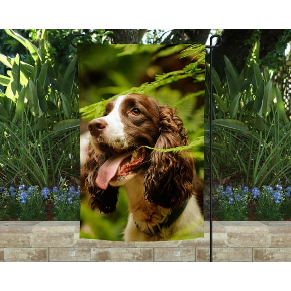 English Springer Spaniel Garden Flag