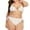 White, variant on Abcnature Women's Bikini Swimsuits Sets, Thong Bikini Sets Plus Size Floral Print Casual Bikini Beachwear Swimwear Bikini Sets for Women White L