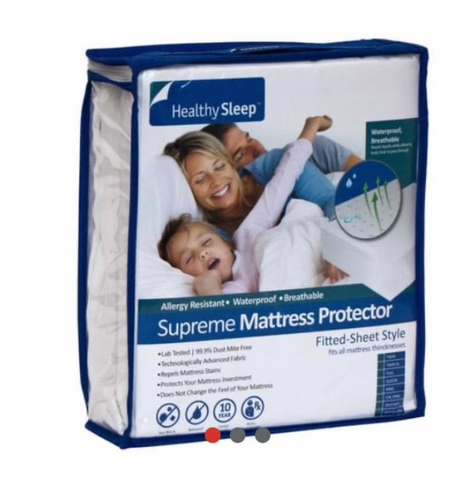 Lunavy Queen Size Mattress Protector Easy-care Waterproof Breathable Bamboo 