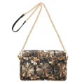 thumbnail image 2 of FORMRS Women Crossbody Purse with Chain Strap Vegan Leather Shoulder Handbag, Metallic Flower, 2 of 7