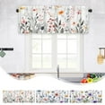 thumbnail image 2 of PEIBang Floral Valance Curtain for Windows,Colorful Flowers Rod Pocket Window Treatments,Short Curtains for Kitchen Bathroom Bedroom, 2 of 6