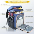 thumbnail image 5 of HOMEYA 40 Cans Large Capacity Insulated Cooler Backpack Leak Proof Thermal Bag for Picnic Beach BBQ, Blue, 5 of 7