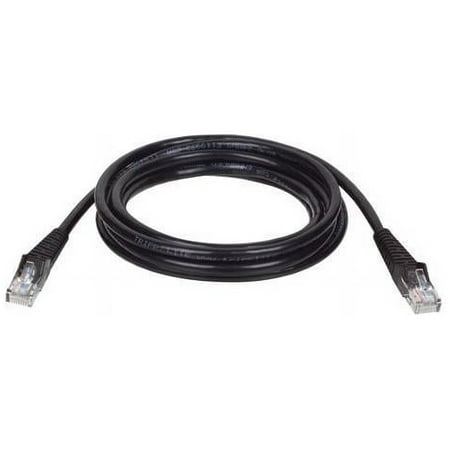 UPC: 0037332155108 | TRIPP LITE N001-030-BK 30 ft. Cat 5E Black 350MHz Snagless Molded Cable