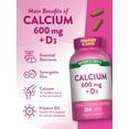 thumbnail image 5 of Calcium 600mg with Vitamin D3 | 250 Tablets | Vegetarian, Non-GMO & Gluten Free | by Nature's Truth, 5 of 7