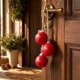thumbnail image 6 of 3 Pieces Large Jingle Bell Christmas Joy Bell Metal Ornaments with Star Cutouts Sleigh Rustic Xmas Tree Wreath Garland Holiday Party DIY Decor, 6 of 9