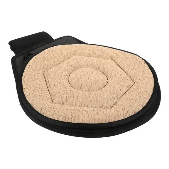 Mobutofu Portable Rotating Car Seat Cushion Beige 1Pcs 20.1X15.4X0.8in