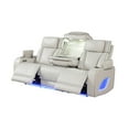 thumbnail image 6 of Fortuner Modern Style Recliner Sofa Made with Faux Leather & Wood in Beige, 6 of 9