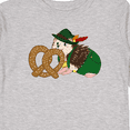 thumbnail image 4 of Inktastic Cute Hedgehog with Pretzel Boys or Girls Long Sleeve Toddler T-Shirt, 4 of 5