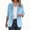 Light Blue, variant on Kukoosong Women's Blazers Suit Jackets, Women's Lapel Collar Button Blazer Suit, Open Front Work Office Blazer Jacket