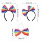 thumbnail image 5 of Diadema arcoíris Bowknot Pride Head Bopper para mujer YONGSHENG, 5 of 5