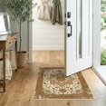thumbnail image 2 of ODIKA 2'x3' Washable Throw Rug Non-Slip, Low Profile, Flatwoven, Easy Care Vintage Boho Terracotta Farmhouse Orange Statement Pink Fall Flowing Dynamic for Hallway, Study Room, 2 of 7