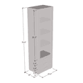 thumbnail image 5 of Soho S1 1D3S Modular 1 Door Modern 24" Wide Bookcase, 5 of 5