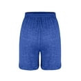 thumbnail image 5 of YUHAOTIN Joggers for Women with Pockets Fashion Casual Solid Sports Pocke Drawstring with Soft Activewear Comfy Loose Yoga Shorts High Waisted Slacks for Women Pleated, 5 of 6