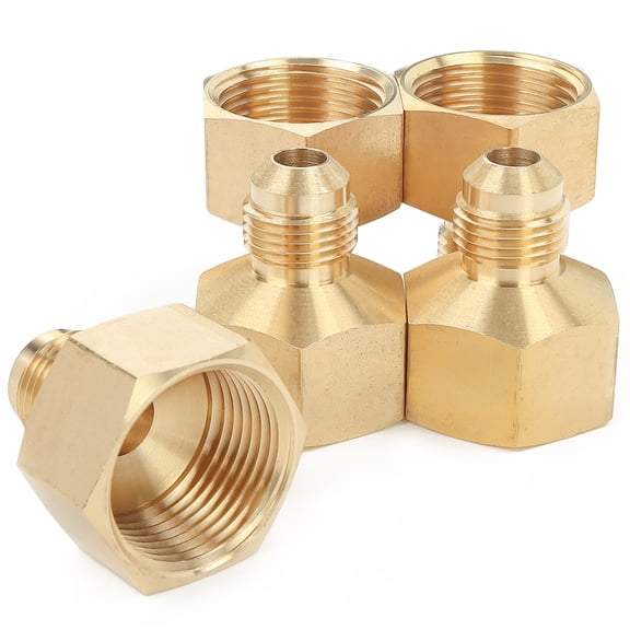 LTWFITTING Brass Flare 3/8" OD x 3/4" Female NPT Female Connector Tube Fitting(pack of 5)