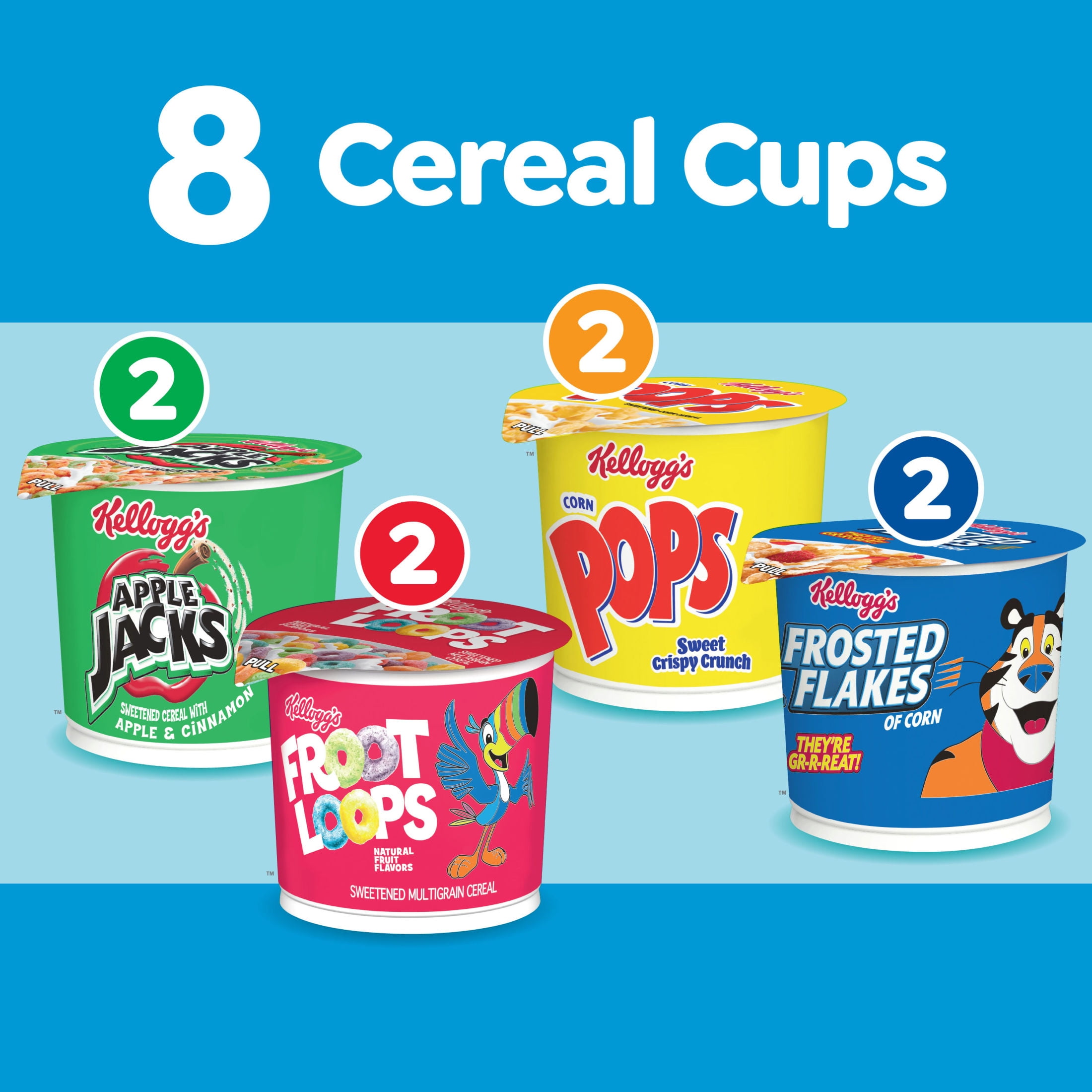 Kellogg's  Variety Pack Breakfast Cereal, 13.2  oz, 8 Count