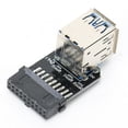 thumbnail image 2 of PI Nto Port US Adapter Converter,19PIN to 2-Port USB Computer PIN Header US Adapter Converter Extended Durability, 2 of 7