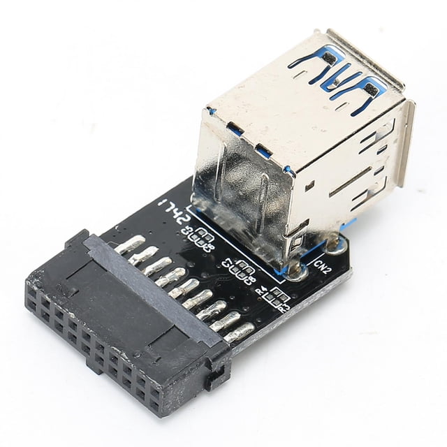 US Adapter Converter,19PIN to 2-Port USB PI Nto Port US Adapter Port Computer Equipment Accessories High Capacity