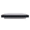 thumbnail image 4 of Stainless Steel 10 Holes Harmonica, Wind Instrument 4.05 X 1.18 X 0.98inch For Beginners Learning Professional Musician, 4 of 8