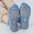 thumbnail image 5 of Toddler Socks,Grip Socks Silicone Non- Bottom Soft Floor Socks For Indoor Play Learning Walking,Kids Socks,Blue,2-3 Years, 5 of 7