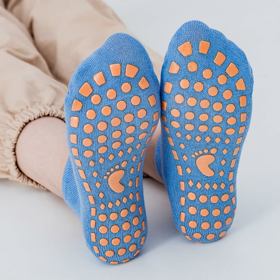 CAIVO Toddler Socks Kids Non- Socks Children Soft Silicone Grip Baby Floor Socks Indoor Play Learning Walking Socks Casual Everyday Wear