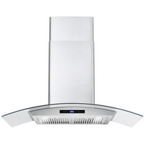 Cosmo 36" 380 CFM Ducted Wall Mount Range Hood Kitchen Hood in Stainless Steel