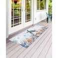 thumbnail image 2 of Oceans Front Door Mat Coastal Orange Blue Sea Turtles Starfish Coral Gradient Welcome Doormat Indoor Outdoor Entrance Floor Mat Non-Slip Washable Runner Rug for Front Porch Decor 20x63 Inch, 2 of 6