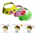 thumbnail image 6 of Novobey Adjustable Visor Cartoon Shampoo Shower Bathing Protection Cap for Toddler, Baby, Kids, Children,Toddler Kids Shampoo Bathing Shower Cap 3 Colors, 6 of 6