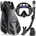 thumbnail image 1 of Set 4 en 1 de equipo de snorkel Ubekezele para adultos con bolsa de viaje, 1 of 7