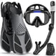 thumbnail image 1 of Set 4 en 1 de equipo de snorkel Ubekezele para adultos con bolsa de viaje, 1 of 7