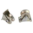 thumbnail image 6 of Rodillo de compuerta deslizante Steel-2pcs 2"V Tipo de carril de riel de rueda con soporte Rodillo de compuerta deslizante de acero, 6 of 8