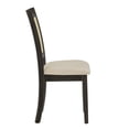 thumbnail image 5 of Weston Home Pulukan Cane Slat Back Dining Chair (Set of 2), Antique Black Finish, Beige Linen, 5 of 10