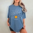 thumbnail image 4 of Be the Light Matthew 5:14 Christian T-Shirt – Vintage Sunburst Comfort Colors Tee – Bible Verse Shirt Gift for Men & Women, 4 of 8